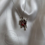 گردنبند قلب ذوب شده خونین