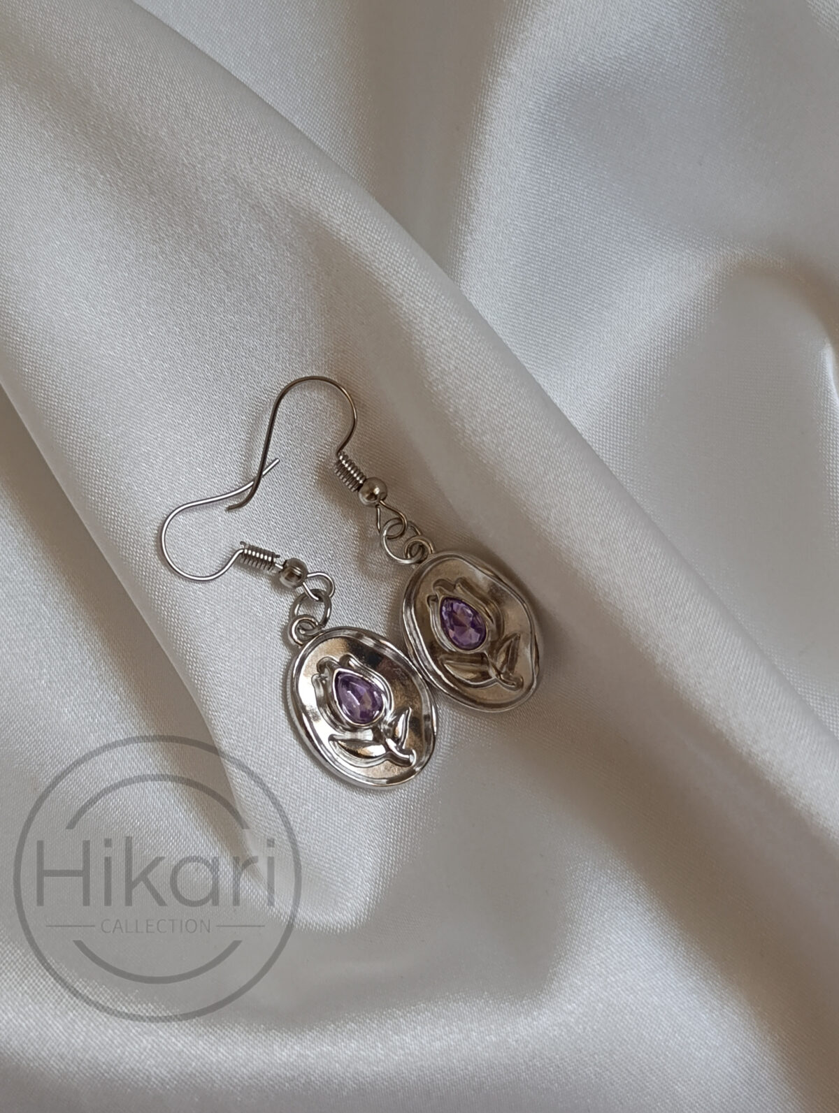 گوشواره لاله کریستالی