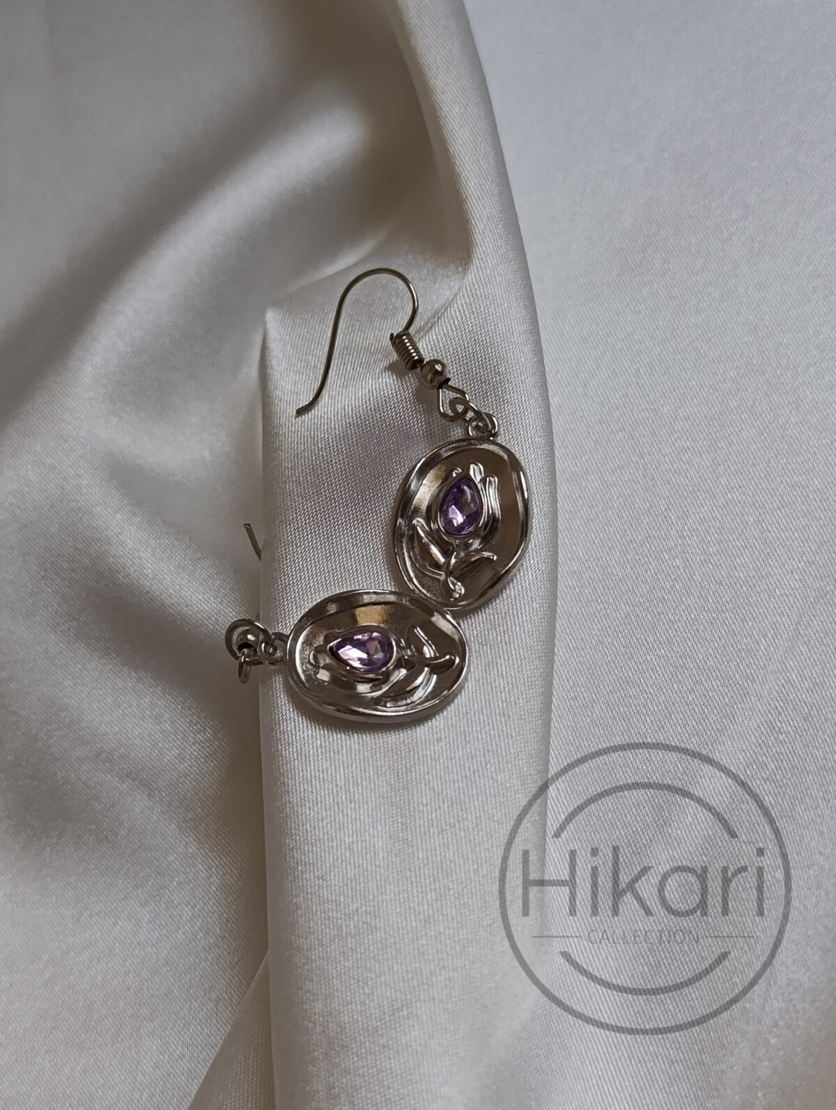 گوشواره لاله کریستالی