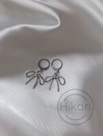 گوشواره پاپیون سیلور - تصویر 2