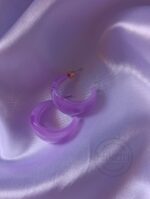 گوشواره تابستونی بنفش - تصویر 2