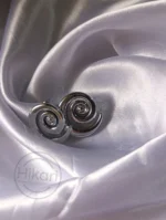 گوشواره اسپیرال نقره ای